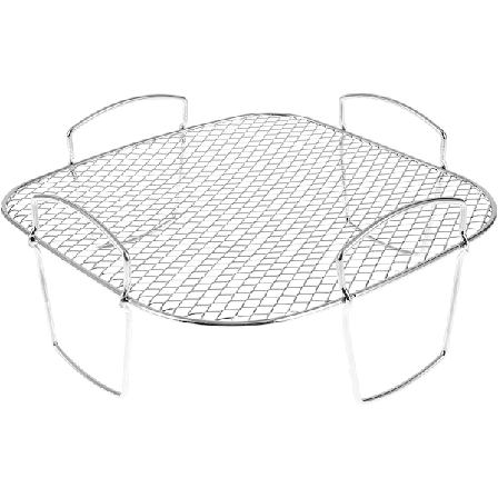 Airfryer Galler Grillstativ i Rustfritt Stål Tørkestativ Multifunksjonelt Matlagingsstativ Toaststativ Airfryer Tilbehør Robust Firkantet Stativ