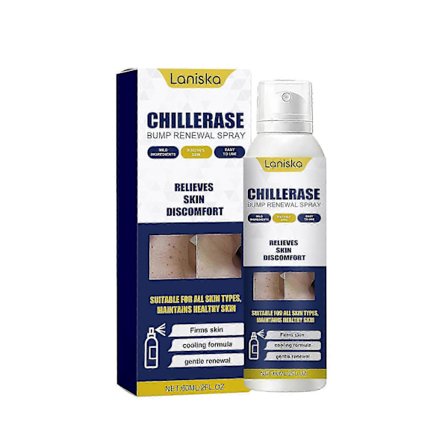 ChillErase Bump Renewal Spray, Naturlig Hudspray - 60 ml, Hudreparation med Panthenol & Camellia, Velegnet til alle hudtyper