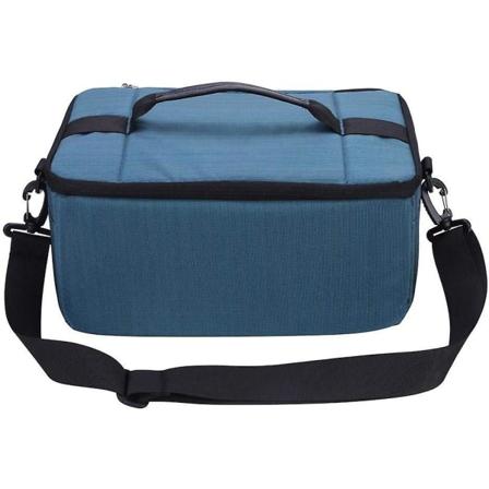 Kamerataske, Vandtæt Beskyttende Kameraskuldertaske Med Aftagelig Indsætsopdeling+justerbare Remme+nylonhåndtag Til Spejlløse Kameraer (blå)