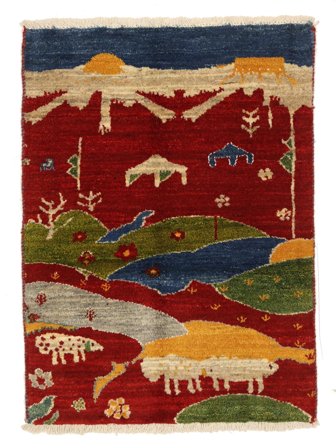 Tappeto Gabbeh 60X82 (Lana, )