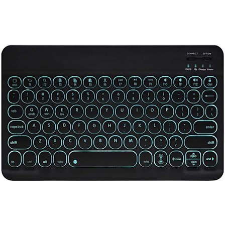 Bluetooth-tangentbord med pekplatta, uppladdningsbart, bärbart, trådlöst