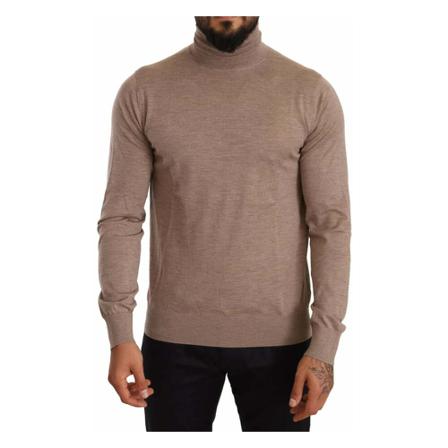 Dolce & Gabbana, Turtlenecks Bruin, Heren, Maat:L