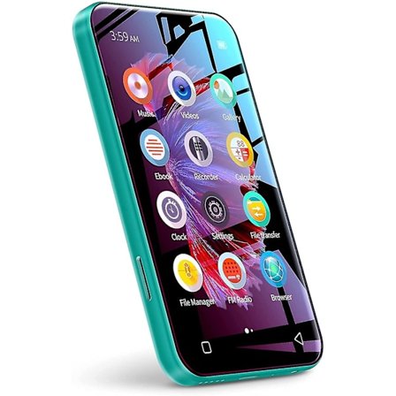 Greenwifi Mp3-afspiller med Bluetooth, Timmkoo 4.0" fuld berøringsskærm Mp3 Mp4-afspiller med Wifi-overførsel, bærbar hifi-lyd Walkman-musikafspiller 