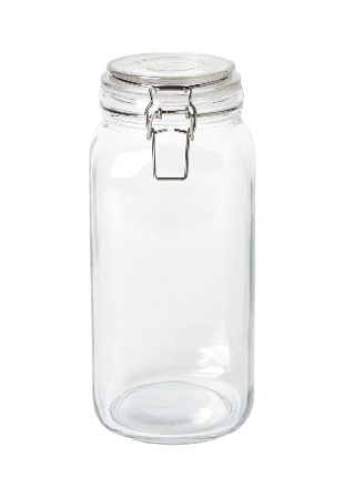 Åhléns Home Glasburk med lock BISTRO 2 L Köksförvaring Transparant ONESIZE