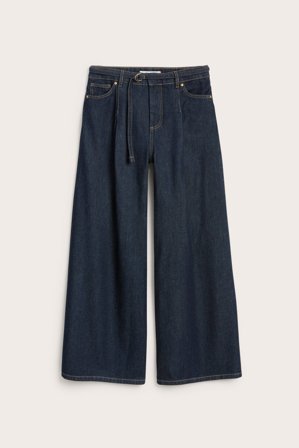 Kappahl | Wide jeans high waist | Mörk denim