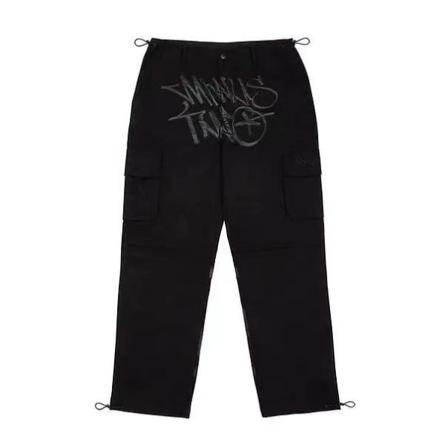 Uudet Minus Two Cargo Pants Cargo pants Pehmeät housut Pocket High Waist S Musta Sort M