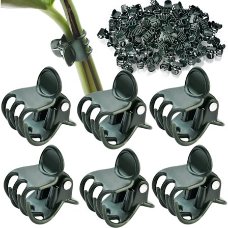 100 stk. Planteklips Orkideklips Planter Orkide Støtteklips Blomsterranke Klips for Støtte av Stengler Ranker Stilk Klatreplante Vokse Rett