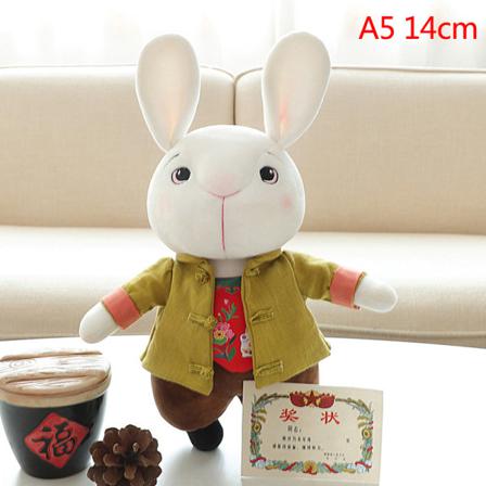Kawaii Bunny Plysch Baby Leksaker Mjuk Trasa Gosedjur För