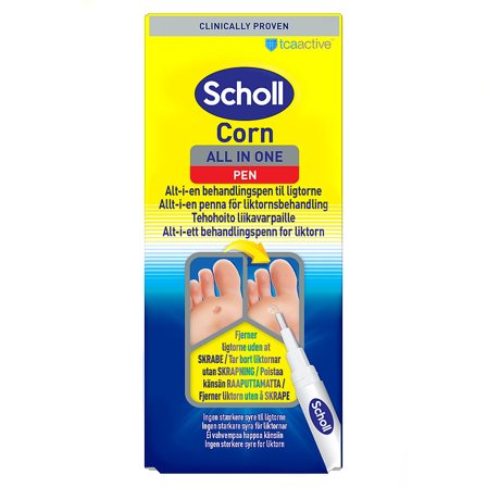 Scholl All In One Ligtorn Pen, Medicin & Pleje, Håndcreme & Fodpleje, Ligtorne