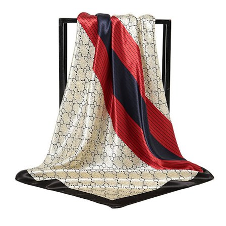 Silk Scarf Sjal SVART