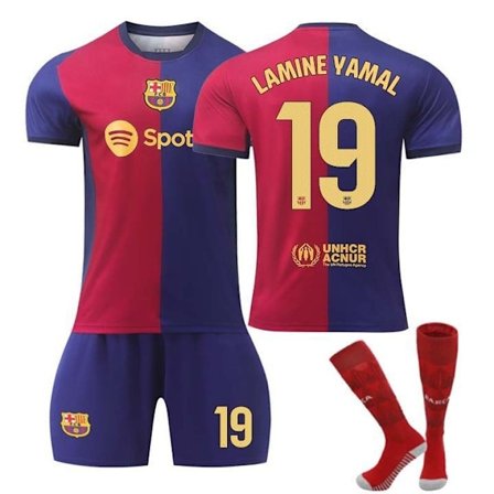 Lamine Yamal 19 Barcelona 24-25 hjemmebanetrøje - nyeste fodboldtrøje til voksne og børn til den nye sæson 9