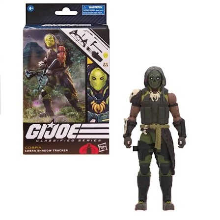 Original 6-tums Anime G.I. Joe Classified Series Cobra Shadow Tracker Action Figurmodell Leksak Rörlig figurinsamlingspresent