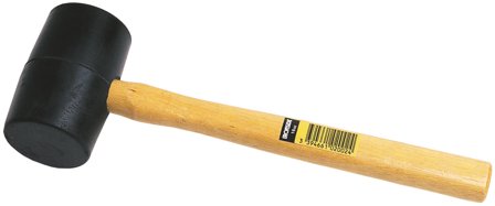 Ironside 102002 Gummiklubbe treskaft, 530 g, Håndverktøy