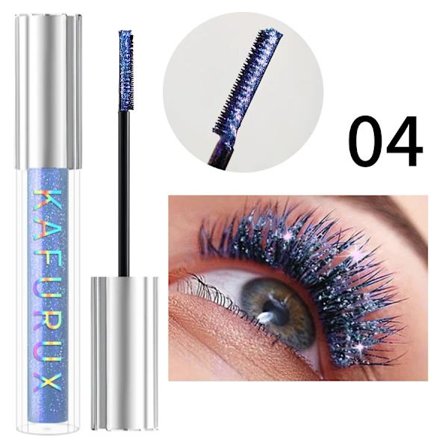 1 st Diamant Mascara Glänsande Söt Säker Glitter Ögonfransar Snabbtorkande Långvarig Böjande Tjock Mascara Skimmer Smink Ögonkosmetika