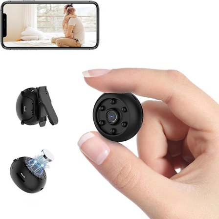Mini Wifi Trådløst Spionkamera Skjult Kamera 1080p Cam med Nattsyn Bevegelsesdeteksjon Fjernvisning for Sikkerhet med IOS Android Telefon App Su