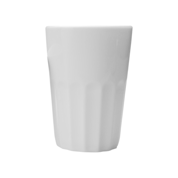 Mugg utan öra Blocho Hel räfflad Vit