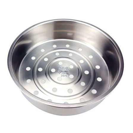 1/2/3 Sølv 304 Rustfritt Stål Elektrisk Riskoker Steamer 304 Macropore 21cm
