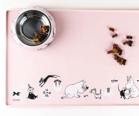 Mummi Silikonmatte til dyremat 30x48cm Rosa