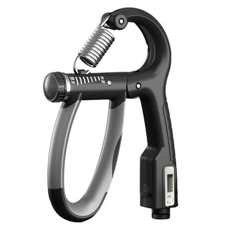 Säädettävä vastus, liukumaton käsigrippi miehille, lihasten kasvatus, vammoista toipuminen, elektroninen - musta, käsigrippiharjoittelija