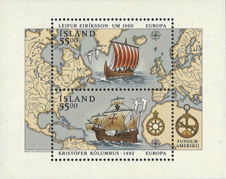 Island 1992 - AFA 757 - Postfrisk miniark