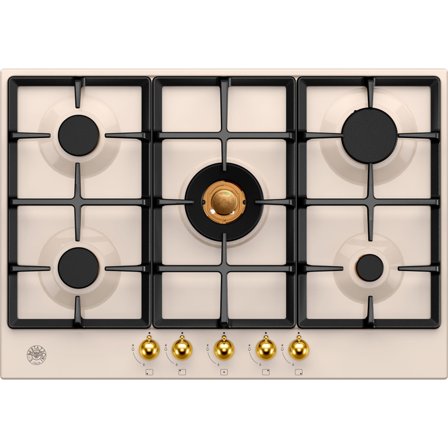 Bertazzoni P755CHERAG Heritage gaskomfur, 75 cm - Elfenbenshvid, ral 9010 | KitchenOne