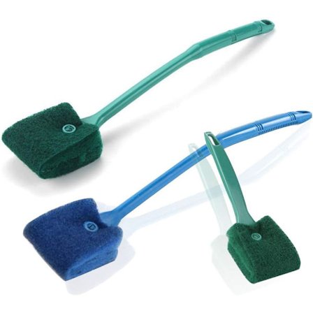 3-pack dubbelsidig akvarium algborste, fisk