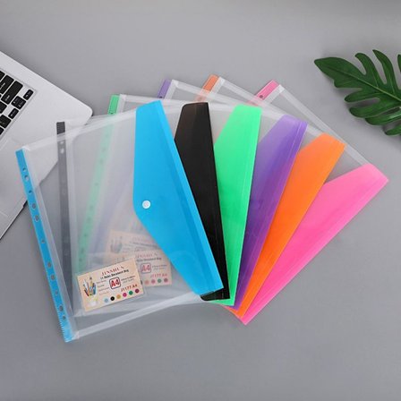 A4-mappe Fargerik dokumentpose Oppbevaring av kontorpapir