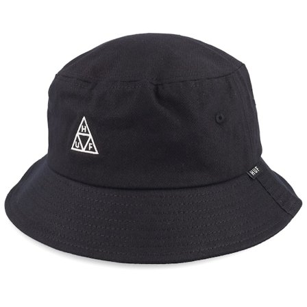 HUF - Svart bucket Hatt - Set Tt Black Bucket @ Hatstore