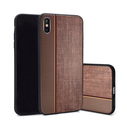 Jeans iPhone Xs Max fodral - Brun