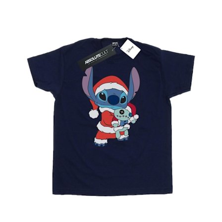 Disney Herr Lilo And Stitch Stitch Jul T-Shirt XXL Marinblå B