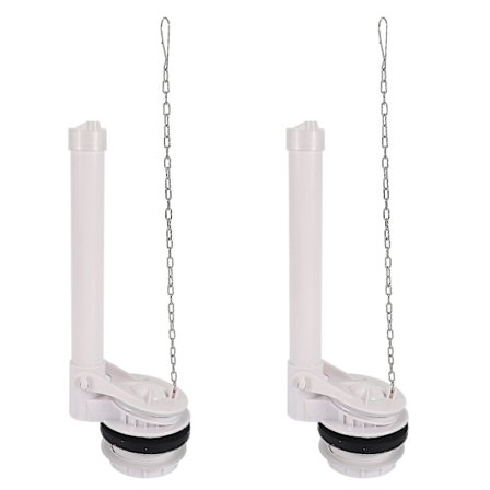 2x Split Toilet Vandtank Med Kæde Lavatory Aftapningsventiler Højde Skylning Badeværelsestilbehør