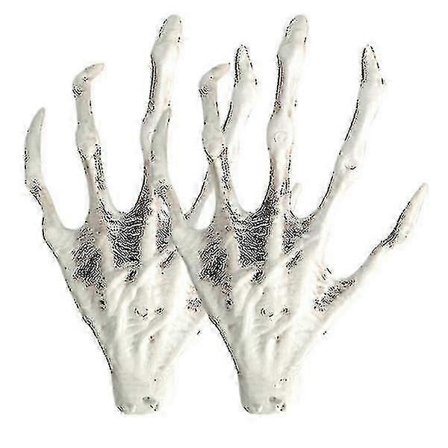 Halloween Spøkelsesaktig Skjelett Håndbein Spøkelseshus Bar Dekorasjon (hvit)
