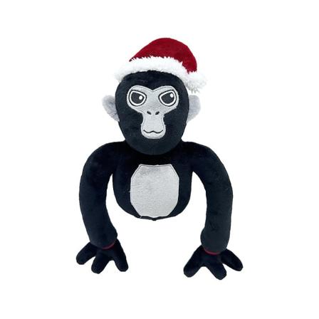 Gorilla Tag Pehmolelunuket pelifaneille Lahjat, Pehmeä Squishy Täytetty eläinlelunukke lapsille ja aikuisille Kodinsisustus 30cm Black