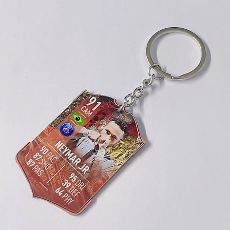 Football Club Keychain World Cup Akrylhänge nyckelring neymar 91
