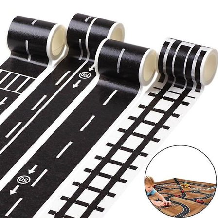 Kids Toy Car Road Adhesive Tape Removable Play Room Diy Track Floor Sticker