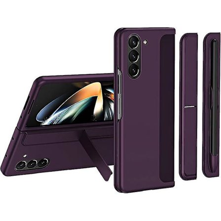 Fodral för Samsung Galaxy Z Fold 5 med S Pen, utbytbart S Pen-hållare och stativstöd Trådlös laddningsfodral för Samsung Z Fold 5