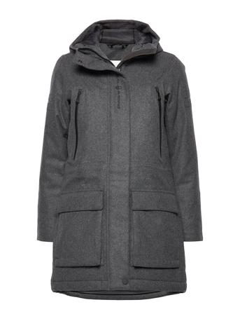 W Glacier Bay Wool Parka Grey Sail Racing