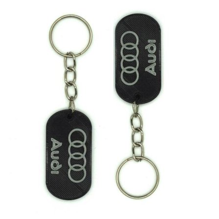 2x Audi tillbehör till nyckelringskedjan