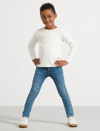 Lindex Trousers Denim Sam Slim - Blue - 92