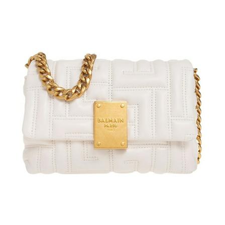 Balmain Cross Body Bags Hvid, Dame Skuldertasker, Størrelse: ONE Size