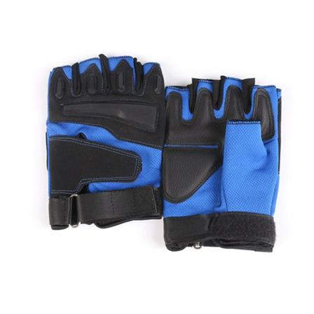 Kvinner Menn Sykkelhansker Utendørs Sykling Sport Fitness Halvfingerhansker New version Blue XL