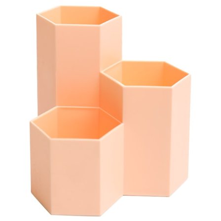 IC Multifunktionell sexkantig kreativ kruka för förvaring av sminkborstar, penslar, pennor, brevpapper - skrivbordsdekoration 12115.7CM