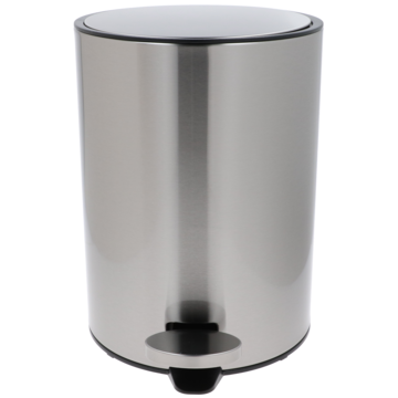 Pedalbøtte matt stål 5L