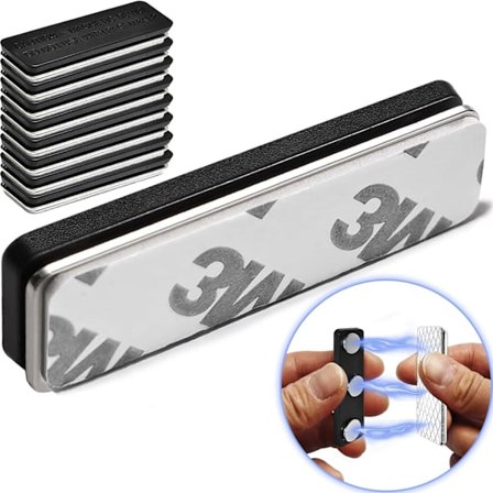 Gardinmagneter Lukning med klæbemiddel til mørklægningsgardiner, magnetiske gardinklemmer til at holde gardiner lukkede