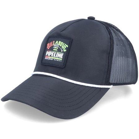 Billabong - Svart trucker Keps - Pipe Platform Black Trucker @ Hatstore