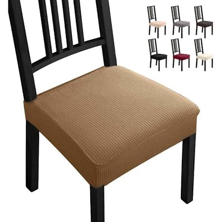 Stretch Stolsöverdrag, 6-pack Matsalsstolsöverdrag, Jacquarddesign Avtagbara och Tvättbara Överdrag - Restauranginredning (6-pack)