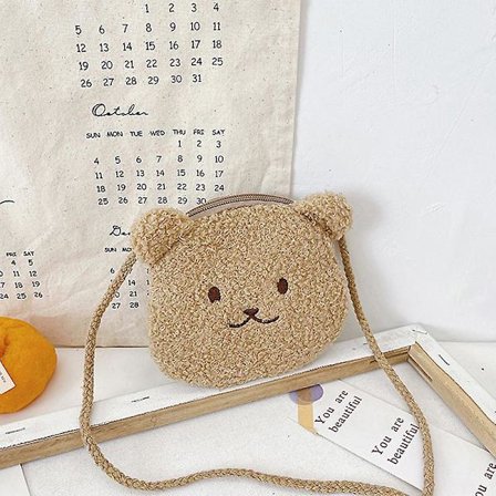 Nalle Plysch Väska Barnväskor Med Plysch Ryggsäckar Myntväska För Barn Gåvor[YJD]