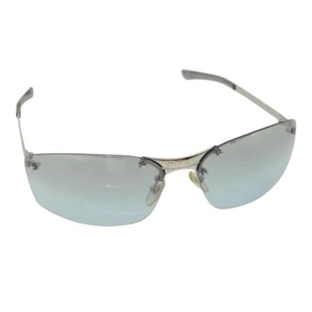 Dior Vintage, Pre-owned Plastic sungles Blauw, Dames, Maat:ONE Size