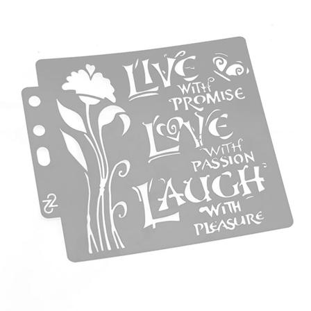 Kärleksmallar Mallmålning Scrapbooking Prägling Stämpling Albumkort Diy