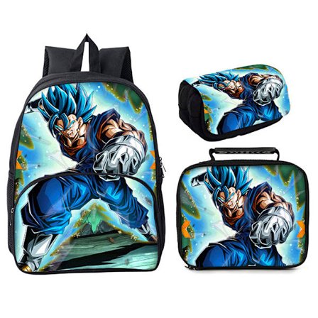 Dragon Ball Student Skolväska Tredelad Set 16 Inch Style 5